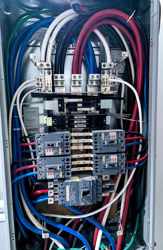 Circuit breaker installation detail